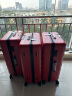 90分行李箱28英寸红色拉杆箱结婚陪嫁旅行箱大容量密码托运箱莱茵河 实拍图