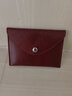 PLOVER簡(jiǎn)約韓版卡包零錢(qián)包一體女式真皮卡夾小巧硬幣包裝卡小包駕駛證套 酒紅 曬單實(shí)拍圖