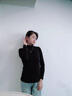 莫代爾兩件裝/半高領(lǐng)保暖打底衫女春秋冬純色內(nèi)搭修身長(zhǎng)袖t恤女 黑色+咖啡色 XL 建議120-135斤 曬單實(shí)拍圖
