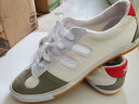 雙星八特排球鞋男女 帆布鞋中考體側 牛筋底系帶白鞋鍛煉跑步晨練鞋 白色-雙星  39 曬單實(shí)拍圖
