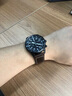 西鐵城（CITIZEN）手表光動能不銹鋼覆GIP表殼深層防水運動休閑男表情人節(jié)禮物 黑盤三眼牛皮表帶CA0695-17E 曬單實拍圖