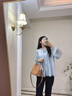 MK女包輕奢包包女包時(shí)尚水桶包單肩斜挎包女士手提包送女友生日禮物 餅干色 曬單實(shí)拍圖