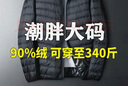 羅蒙（ROMON）秋冬男裝羽絨服加肥大碼立領(lǐng)連帽300斤寬松輕薄款特大號(hào)顯瘦潮胖 黑色-連帽 7XL (235-255斤) 曬單實(shí)拍圖