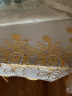 梦卡琳（DREAM KARIN）欧式桌布防水免手洗用PVC餐桌茶几长方形烫金塑料台布 烫金桌布120宽*160长 实拍图
