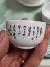 恒古（Heregur） 青花陶瓷茶杯品茗杯小號茶鐘袖珍型6只裝主人杯茶盞茶碗潮汕功夫茶家用中式復(fù)古風(fēng) 紅壽添香（28ml）6個裝 曬單實拍圖