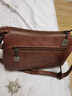 袋鼠（KANGAROO）斜挎包女2024七夕時(shí)尚真皮媽媽款單肩包軟皮情人節中老年女士包包 棕色 送零錢(qián)包 曬單實(shí)拍圖