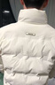 羅蒙（ROMON）國標立領(lǐng)羽絨服男士2025冬季新款短款韓版保暖鴨絨時(shí)尚外套 米白色 專(zhuān)柜同款 XL 130-145斤 曬單實(shí)拍圖