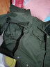 左斯客勞保服工作服男裝套裝秋冬季加絨電焊防焊工作服裝工裝冬天工地 A29-A款軍綠純棉加絨 180(適合150-170斤) 曬單實(shí)拍圖