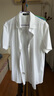 勁霸男裝夏季男士襯衣純色尖領(lǐng)短袖襯衫BDCT2513? 白色 175  曬單實(shí)拍圖