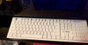 微星（MSI）GK50Z 机械键盘 红轴 RGB光效 有线 游戏电竞办公键盘 104键 吃鸡键盘 白色 实拍图