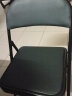 格田彩办公椅折叠椅子电脑椅靠背凳子简易餐椅户外座椅休闲椅培训会议椅 黑色皮革 实拍图