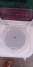 揚子9.5公斤鋼化玻璃蓋半自動(dòng)洗衣機雙桶缸大容量家用宿舍租房用小型迷你脫水甩干波輪洗衣機 9.5中空紅 曬單實(shí)拍圖