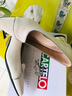 卡帝樂(lè )鱷魚(yú)輕奢高檔2022夏秋季新款真皮粗跟淺口單鞋女中跟尖頭時(shí)尚小皮鞋百搭軟皮女鞋 米白色 腳瘦拍小一碼 35 曬單實(shí)拍圖