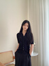 歌力思（ELLASSAY）夏季新款通勤簡(jiǎn)約修身POLO領(lǐng)短袖針織衫女EWB352M01300 經(jīng)典黑 XS 曬單實(shí)拍圖