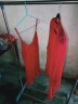 媚の火女士性感睡衣女春秋吊带睡裙两件套蕾丝内衣居服大码冰丝高级感 红色 XL码（115-130斤） 实拍图