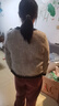 皮爾卡丹小香風羽絨服女冬季新款法式小個子撞色加厚白鴨絨內(nèi)里粗花呢 米白色（白鴨絨外套） M 100-115斤 曬單實拍圖