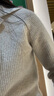 UR2024秋冬新款女格雷系氣質(zhì)金屬扣修身長(cháng)袖針織衫UWM940034 曬單實(shí)拍圖