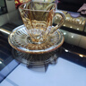 BOHEMIA Crystal捷克進(jìn)口水晶咖啡杯高級(jí)感送結(jié)婚禮物高顏值高檔美式碟杯禮盒套裝 琥珀色咖啡杯·兩杯兩蝶 曬單實(shí)拍圖