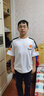 阿尼三青少年冰絲運動套裝男夏季2025新款速干短袖t恤初高中學生兩件套 白色+短褲 L 曬單實拍圖