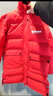 雪中飛童裝兒童羽絨服男童拜年服中大童字母印花女童長(cháng)款羽絨服外套 紅色 160 曬單實(shí)拍圖
