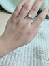 喜鉆七夕禮物pt950鉑金鉆戒女人花求婚鉆石戒指共35分10# 曬單實(shí)拍圖