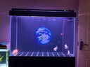 森森（SUNSUN）【包安裝】魚(yú)缸大型超白玻璃金魚(yú)缸客廳落地水族箱免換水底濾魚(yú)缸 1米長(cháng)34.5寬底濾(庫里藍)帶豪華養魚(yú)禮包 曬單實(shí)拍圖