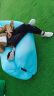 格术充气沙发 气垫床户外音乐节露营装备午休单人沙滩空气沙发床蓝 实拍图