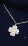 施華洛世奇（SWAROVSKI）Latisha幸運四葉草項鏈女吊墜女士輕奢女 鍍玫瑰金色 5636489 曬單實拍圖