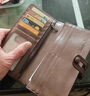 昱博晏錢(qián)包男士真皮質(zhì)感長(cháng)款2025新款手拿包折疊卡包一體男款皮夾錢(qián)夾女 復古外置按扣長(cháng)款錢(qián)包【咖啡色】 曬單實(shí)拍圖