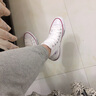 匡威（Converse）帆布鞋 all star經(jīng)典款男女高幫休閑運(yùn)動(dòng)鞋 透氣百搭 白M7650C 36 曬單實(shí)拍圖