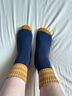 加茲尼純棉襪子女冬季加絨加厚毛巾襪條紋美拉德保暖冬天長(cháng)襪秋冬中筒襪 【顏色自選裝聯(lián)系客服備注】 5雙 均碼 【加厚毛圈/棉柔抗起球】 曬單實(shí)拍圖