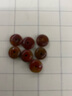 觀玉 戰(zhàn)國紅瑪瑙隔片墊片南紅散珠算盤珠diy星月金剛配件 約8*3.5mm(直徑*厚度) 曬單實拍圖