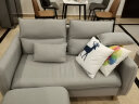 锦巢沙发小户型布艺沙发北欧客厅懒人免拆洗科技布组合沙发XH-960 流光银（科技布） 双人位【150CM】 实拍图