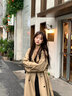 GARNUO卡其色風(fēng)衣外套女小個(gè)子2026新款春秋季韓系高級感中長(cháng)款休閑大衣 卡其色 M【116-130斤】 曬單實(shí)拍圖