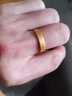 中國黃金（CHINA GOLD）黃金戒指男女款足金古法寬面戒指素圈指環(huán)教師節禮物生日送男女友 足金戒指【18號】 約1.4g（寬版） 曬單實(shí)拍圖