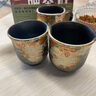 karphome進(jìn)口九谷燒金花詰茶杯情侶湯吞復古風(fēng)手工泡茶杯套裝禮品對杯 金花詰情侶湯吞（2只裝） 曬單實(shí)拍圖