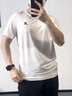特步特步冰絲短袖男夏季速干衣夏季t恤半袖寬松跑步運動(dòng)上衣男裝 0102珍珠白 L 曬單實(shí)拍圖