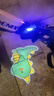 火焰光（FLAME LIGHT）電動(dòng)車投影燈汽車迎賓燈車門感應(yīng)照地?zé)舴諊孕熊嚮遘囪D射燈 電池款-愛心恐龍1個(gè) 曬單實(shí)拍圖