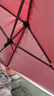 遮陽(yáng)傘戶(hù)外太陽(yáng)傘大傘擺攤傘庭院傘方傘雙層折疊夜市傘商用廣告傘 大紅3.0*3.0厚銀膠【防雨防曬】 曬單實(shí)拍圖