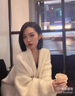 翊尚美長(cháng)款針織衫開(kāi)衫外套女秋冬新款仿水貂絨寬松加絨加厚毛衣秋裝上衣 米白色【毛衣開(kāi)衫加絨加厚】 均碼【推薦80-140斤】 曬單實(shí)拍圖