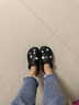 CROCS卡駱馳洞洞鞋泡芙云朵女鞋夏季新款女士增高鞋子高跟鞋涼鞋拖鞋女 云朵/黑色（建議拍小一碼） 38 -39(250mm) 曬單實拍圖