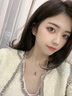 克拉瑟（KELASEE）18k海洋之心項鏈女款輕奢小眾托帕石情人節(jié)禮物送女朋友老婆生日 18K金托帕石吊墜+項鏈 曬單實拍圖