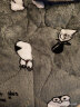 特丝格斯（TSGS）睡衣女冬季加厚套装珊瑚绒三层夹棉衣加绒加大码法兰绒保暖家居服 1941紫色 XXL（三层加厚夹棉） 实拍图