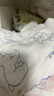 童泰嬰兒連體衣新生兒衣服純棉寶寶包屁衣春秋家居內(nèi)衣爬服哈衣2件裝 藍色小熊【偏開四季款】 80cm 曬單實拍圖