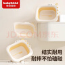 世紀寶貝（babyhood）嬰兒小臉盆兒童用品新生兒折疊初生寶寶洗屁股家用洗腳盆子面盆 【小鱷魚折疊盆-可懸掛】(3個裝) 曬單實拍圖
