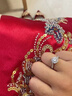 AVHE白金鉆戒鉑金培育鉆石戒指六芒星織鉆戒女新款結(jié)婚禮物白金老婆 18K金鉆戒-50分D色主鉆石 9-20號圈號可咨詢客服 曬單實拍圖
