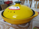 康特耐千味鍋砂鍋耐高溫陶瓷燉湯淺寬口沙鍋淺煲家用陶瓷沙鍋千味鍋 黃(明火專(zhuān)用款) 2.4L 曬單實(shí)拍圖