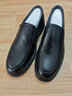 老爺車(chē)休閑皮鞋男真皮春秋商務(wù)正裝男鞋中老年爸爸鞋子男一腳蹬牛皮軟底 LYCB6103黑色 40 曬單實(shí)拍圖