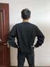 卡賓（CABBEEN）【格子提花】刺繡圓領(lǐng)衛(wèi)衣男2024秋季新款寬松長袖情侶裝純色 米白色12 L /175/50 曬單實拍圖
