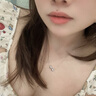 RAWNESS白瓷啞鈴鎖骨鏈 美式健身潮牌項鏈男女情侶款毛衣鏈 白瓷銀色 曬單實(shí)拍圖